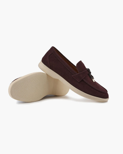 Old Money Suede Lady Loafers