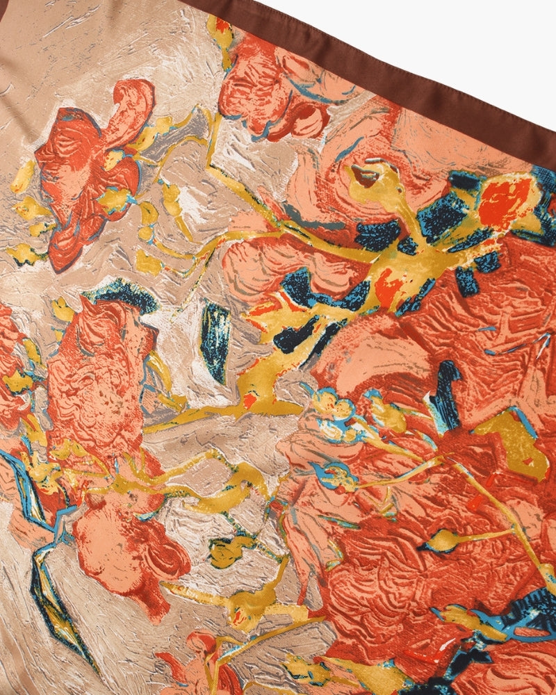 Old Money Impressionist Garden Scarf