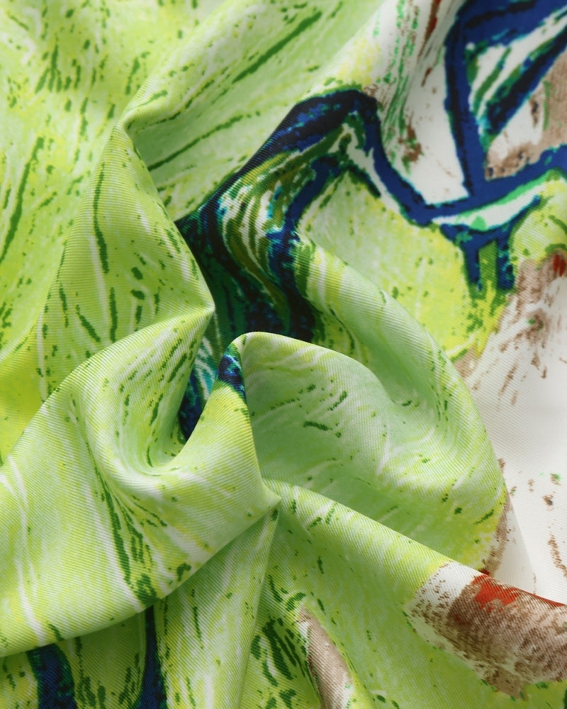 Old Money Impressionist Garden Scarf